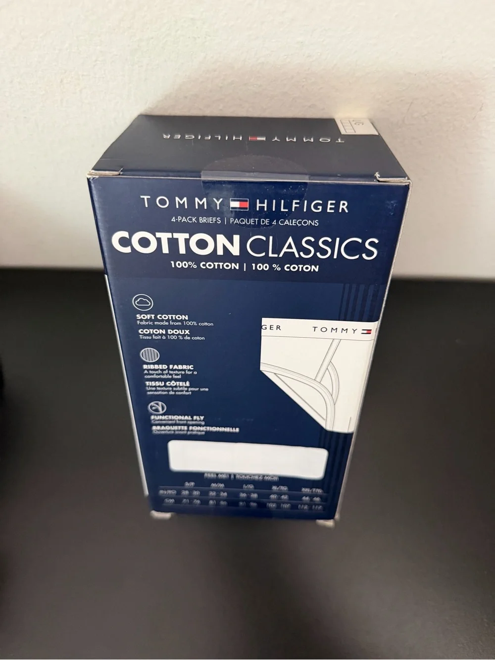 Tommy Hilfiger White Cotton Classics Men's Briefs - 4 Pack